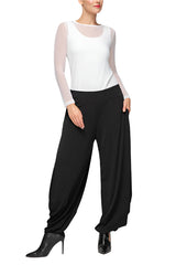 Easy Harem Pant in Black - 5587P-BLK