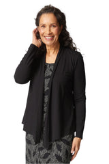 Core Travel Stretch Knit Waterfall Cardigan - 55931