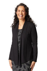Core Travel Stretch Knit Waterfall Cardigan - 55931