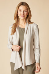 Core Travel Stretch Knit Waterfall Cardigan - 55931