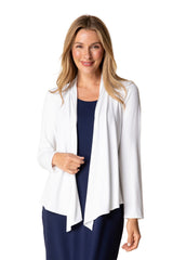 Core Travel Stretch Knit Waterfall Cardigan - 55931