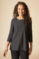 Stripe Pleat Back Tunic - 56527