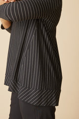 Stripe Pleat Back Tunic - 56527