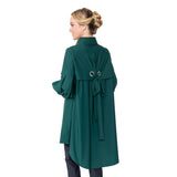 High-Low Zip Jacket with Statement Collar in Green - 5672J-GN