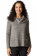 Newport Knit City Cowl Neck Top - 57108