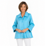 Shimmer Swing Jacket in Sky Blue - 4741-SKY