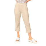 Textured Peruvian Cotton On The Go Capri - 60005