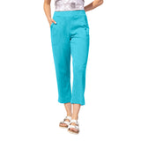 Textured Peruvian Cotton On The Go Capri - 60005