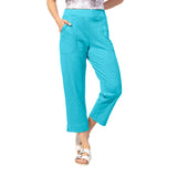 Textured Peruvian Cotton On The Go Capri - 60005