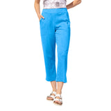 Textured Peruvian Cotton On The Go Capri - 60005