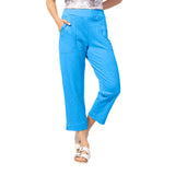 Textured Peruvian Cotton On The Go Capri - 60005