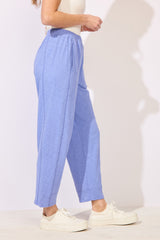 Textured Peruvian Cotton Seamed Pant - 60031