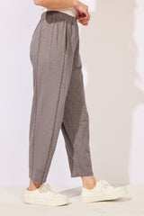 Textured Peruvian Cotton Seamed Pant - 60031