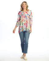 Chiffon Hem Tunic Top - 63-