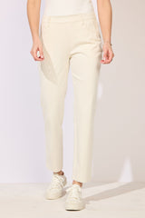 Comfort Knit Denim Straight Jean — pearl