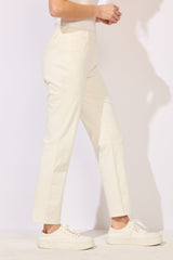 Comfort Knit Denim Straight Jean — pearl