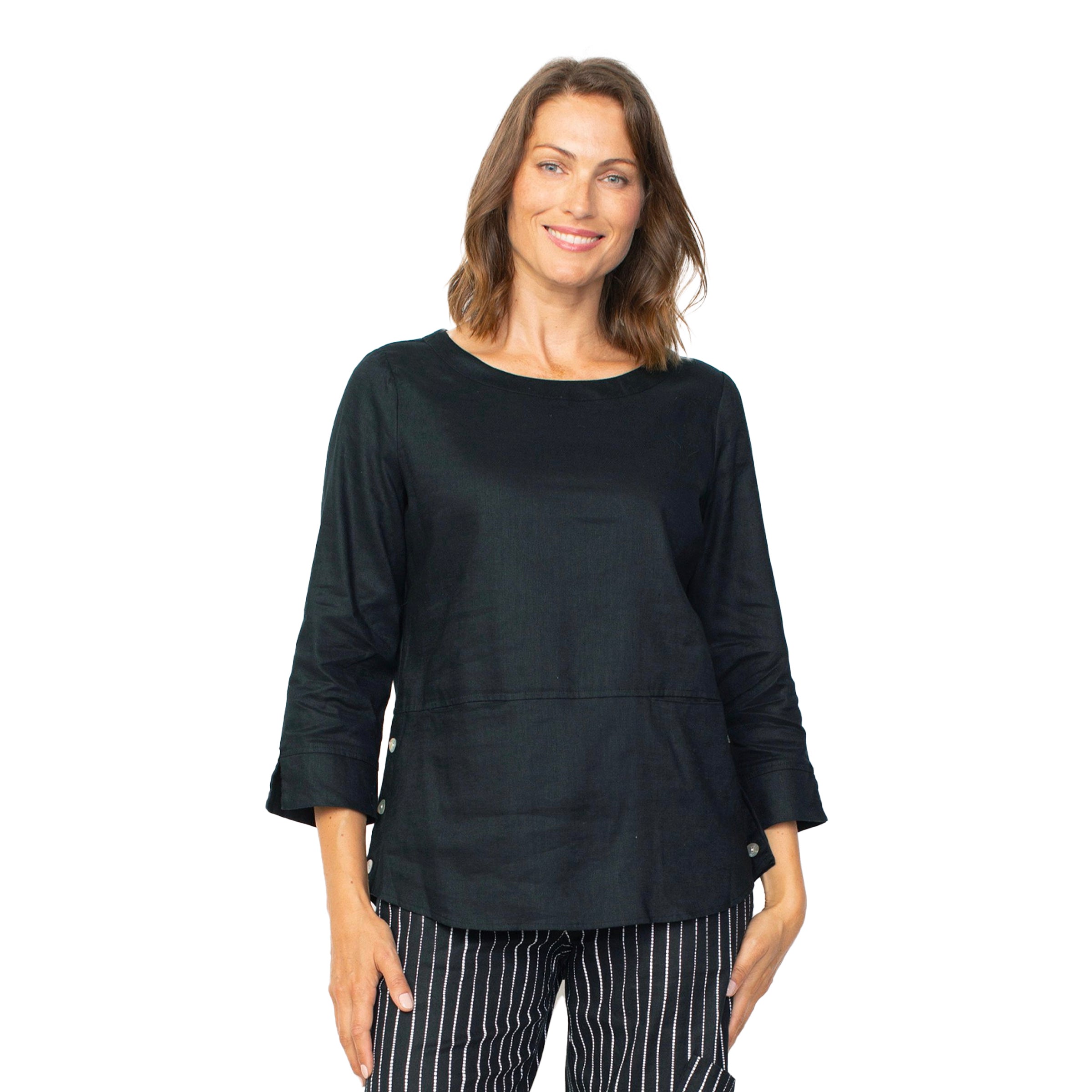 HABITAT LINEN FLORAL FLOUNCE SHIRT