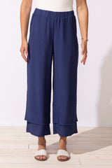 Solid Double Layer Flood Pant - 65841