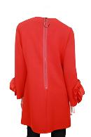 3D Floral Sleeve Tunic in Red - 6698T-RD - Size XXL Only!