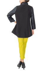 Geo-Textured Pocket Jacket in Black - 6751J-BLK