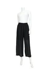 Textured Stripe Pull-On Pant in Black - 6799P-BLK