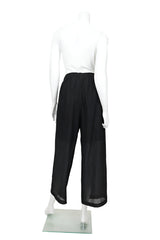 Textured Stripe Pull-On Pant in Black - 6799P-BLK