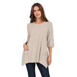 Textured Ribbed Cotton Tunic - CS330