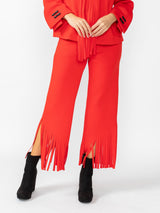 Fashion Foward Fringe Pant in Red - 6934P-RD