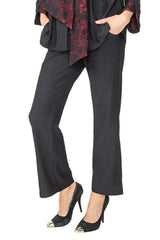 Textured Pant in Black - 6938P
