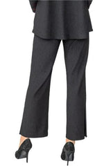 Textured Pant in Black - 6938P