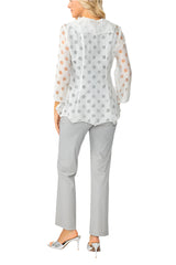 Merrow Cutout  Jacket in White - 7070J-WHT