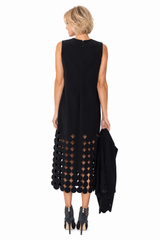 Fashion-Forward Cut-Out Midi Dress in Black - C1240D