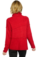 Soft Textured Sedona Knit Tunic in Chili Red - 740775