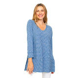 "Mixed Direction" Striped Tunic in Twilight Blue - 24940-TWT - Size XS Only!