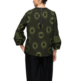 Circular Two-Tone Top in Olive Green - 7566T-GRN - Size XL Only!