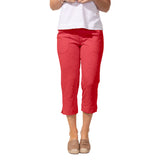 Textured Peruvian Cotton On The Go Capri - 60005