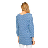 "Mixed Direction" Striped Tunic in Twilight Blue - 24940-TWT - Size XS Only!