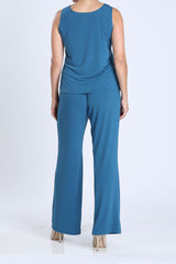 Soft Stretch Knit TANK & PANT Set In Teal - 7760TP-TL