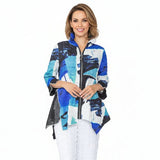 Textured Colorblock Zip Jacket - 7851T