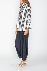Just In! Modern Fluid Drape Pant in Black - 3869P
