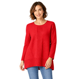 Mixed Direction Cotton-Rib Tunic - 16086