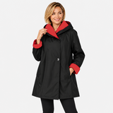 Reversible Hooded Rain Coat in Red - SJ2606RW-1