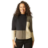Contrast Colorblock Soft Knit Pullover - 81254 - Sizes L & XL Only!