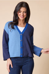 Habitat Yin Yang Colorblock Cardigan - NAVY - image 2