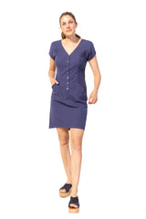 Sun Washed Cotton On Deck Dress - 82600 - Size M Fog Only