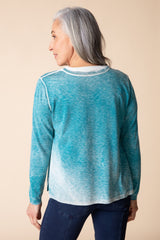 Habitat Layered Looks Sweater - TEAL - image 2