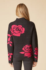 Habitat Floral Foliage Pullover - BLACK - image 3