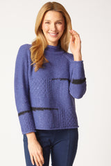 Mixed Stitch Cable-Knit Pullover - 89101