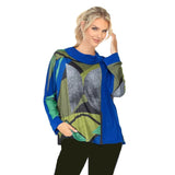 Colorful Abstract-Print Soft Knit Top - 6720T - Sizes S & XL