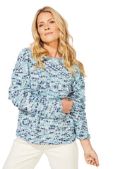 Speckled Eclipse Cozy Pullover Sweater - 94001